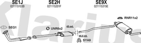 Klarius 790008U - Échappement droxauto.com