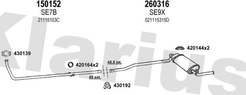 Klarius 790007E - Échappement droxauto.com