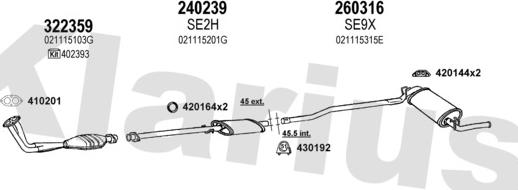 Klarius 790020E - Échappement droxauto.com