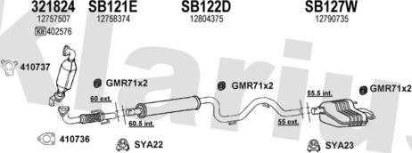 Klarius 750215U - Échappement droxauto.com