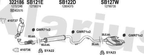 Klarius 750216U - Échappement droxauto.com