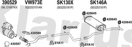 Klarius 780300U - Échappement droxauto.com