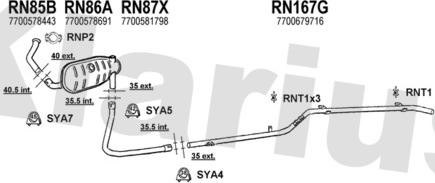Klarius 720004U - Échappement droxauto.com