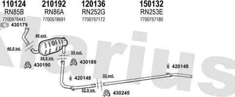 Klarius 720083E - Échappement droxauto.com