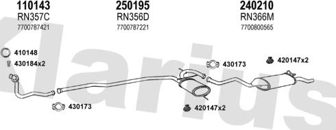 Klarius 720136E - Échappement droxauto.com