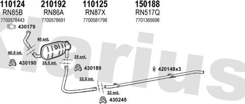 Klarius 720241E - Échappement droxauto.com