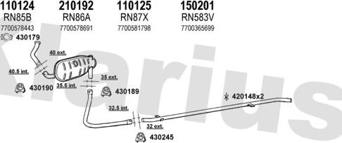 Klarius 720242E - Échappement droxauto.com