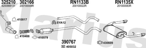 Klarius 721371U - Échappement droxauto.com
