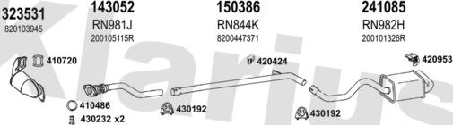 Klarius 721200E - Échappement droxauto.com