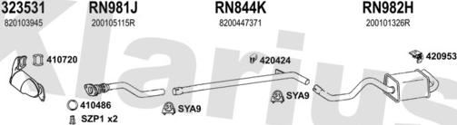 Klarius 721200U - Échappement droxauto.com