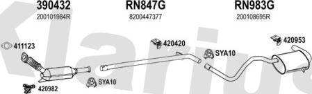 Klarius 721210U - Échappement droxauto.com
