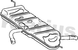 Klarius AU403T - Silencieux arrière droxauto.com