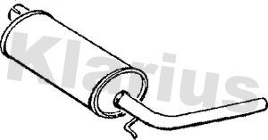 Klarius RN192V - Silencieux arrière droxauto.com