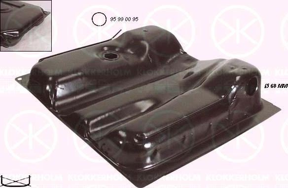 Klokkerholm 9557008 - Réservoir de carburant droxauto.com