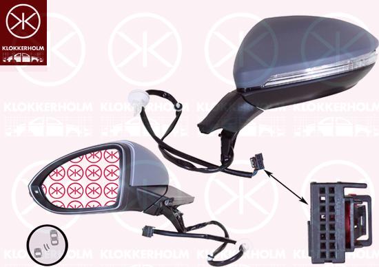 Klokkerholm 95351045 - Rétroviseur extérieur droxauto.com