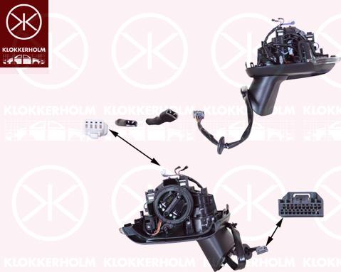 Klokkerholm 90561047 - Rétroviseur extérieur droxauto.com