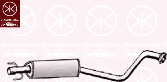 Klokkerholm 50688655 - Silencieux central droxauto.com