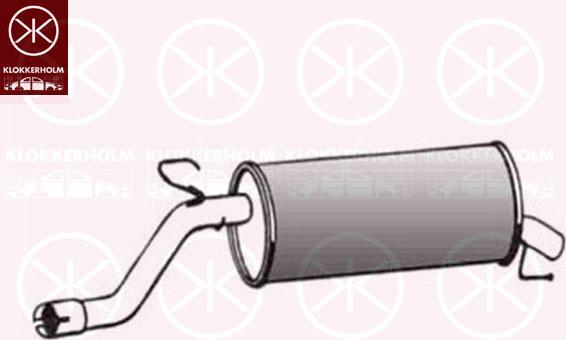 Klokkerholm 50248675 - Silencieux arrière droxauto.com