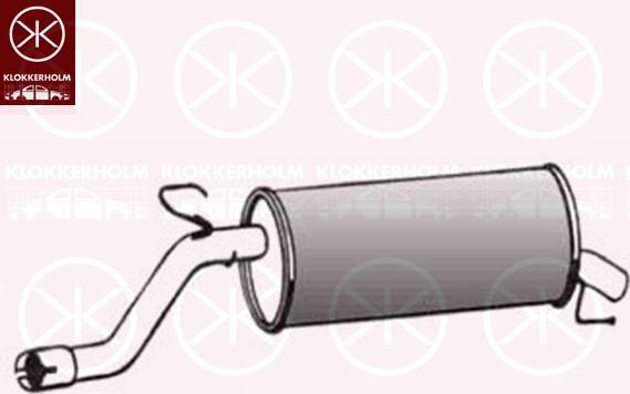 Klokkerholm 50258671 - Silencieux arrière droxauto.com