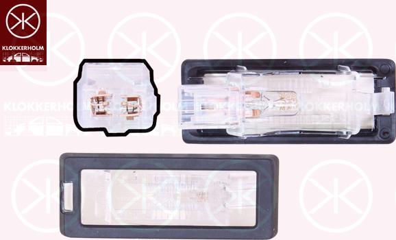 Klokkerholm 60560855 - Feu éclaireur de plaque droxauto.com