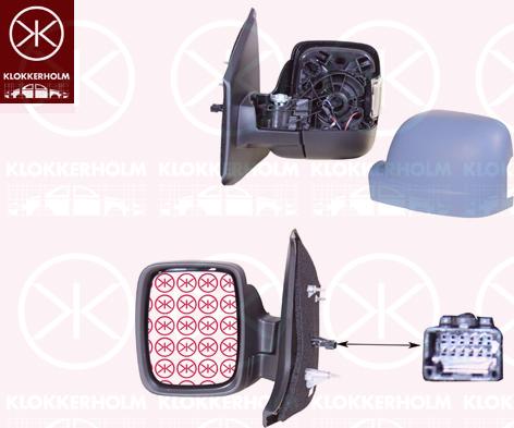 Klokkerholm 60631048 - Rétroviseur extérieur droxauto.com