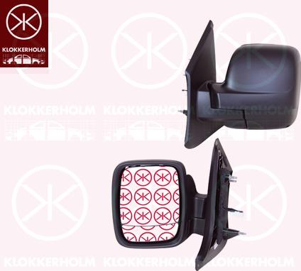 Klokkerholm 60631012 - Rétroviseur extérieur droxauto.com