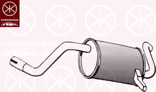 Klokkerholm 60338671 - Silencieux arrière droxauto.com