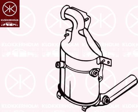 Klokkerholm 095-576 - Filtre à particules / à suie, échappement droxauto.com