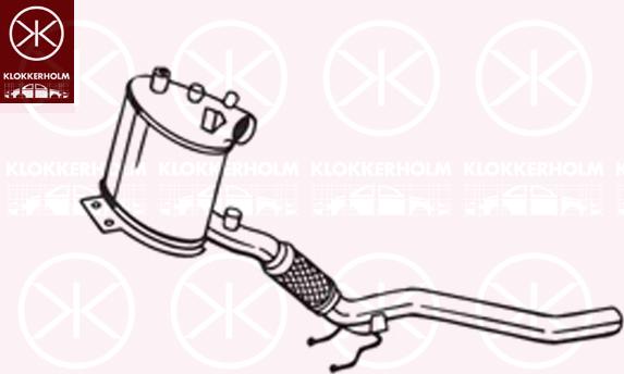 Klokkerholm 095-129 - Filtre à particules / à suie, échappement droxauto.com