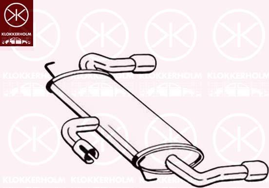 Klokkerholm 154-507 - Silencieux arrière droxauto.com