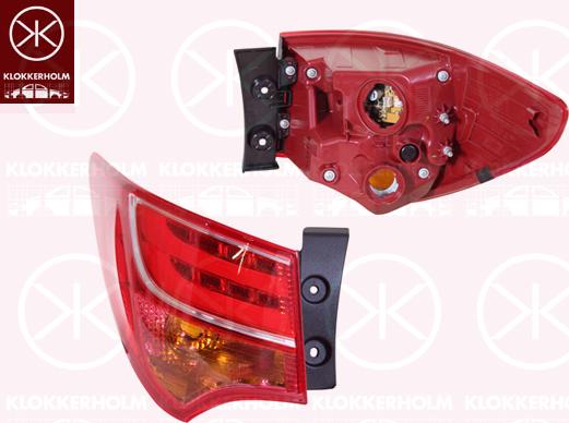 Klokkerholm 31820711 - Feu arrière droxauto.com