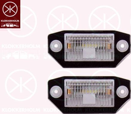 Klokkerholm 25550855 - Feu éclaireur de plaque droxauto.com
