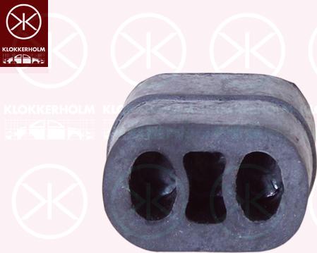 Klokkerholm 255-095 - Support, silencieux droxauto.com