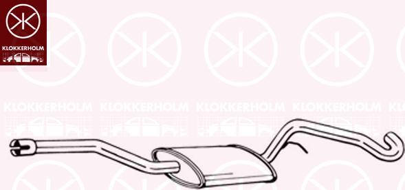 Klokkerholm 284-813 - Silencieux central droxauto.com