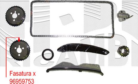 KM International KCD043 - Kit de distribution par chaîne droxauto.com