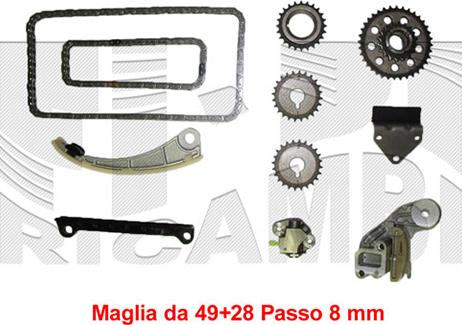 KM International KCD036 - Kit de distribution par chaîne droxauto.com