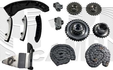 KM International KCD200 - Kit de distribution par chaîne droxauto.com