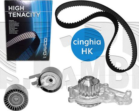 KM International WKFI393 - Pompe à eau + kit de courroie de distribution droxauto.com