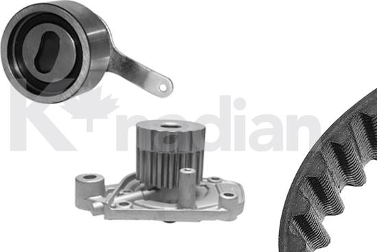K'nadian KWP224-1 - Pompe à eau + kit de courroie de distribution droxauto.com