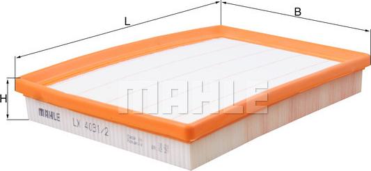 KNECHT LX 4031/2 - Filtre à air droxauto.com