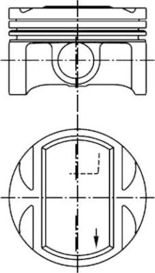 Kolbenschmidt 94954600 - Piston droxauto.com