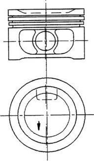Kolbenschmidt 94351970 - Kit de réparation, Piston / Chemise de cylindre droxauto.com