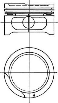 Kolbenschmidt 90555605 - Piston droxauto.com