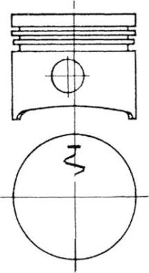Kolbenschmidt 93696970 - Kit de réparation, Piston / Chemise de cylindre droxauto.com