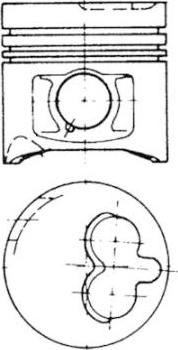 Kolbenschmidt 93883970 - Kit de réparation, Piston / Chemise de cylindre droxauto.com