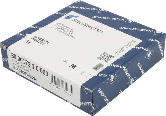 Kolbenschmidt 800017310000 - Jeu de segments de pistons droxauto.com