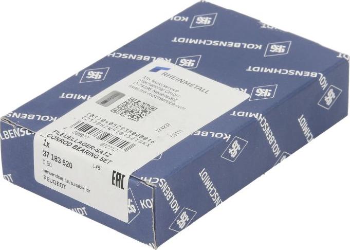 Kolbenschmidt 37 183 620 - Kit de coussinets de bielle droxauto.com