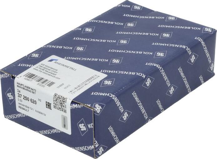 Kolbenschmidt 37 250 620 - Kit de coussinet de vilebrequin droxauto.com