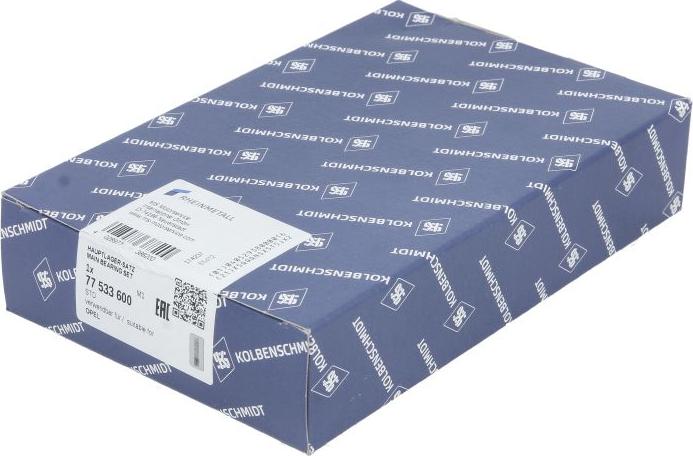 Kolbenschmidt 77533600 - Kit de coussinet de vilebrequin droxauto.com