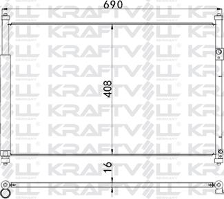 KRAFTVOLL GERMANY 08060094 - Condensateur, climatisation droxauto.com